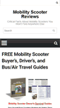 Mobile Screenshot of mobility-scooter-reviews.com
