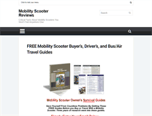 Tablet Screenshot of mobility-scooter-reviews.com